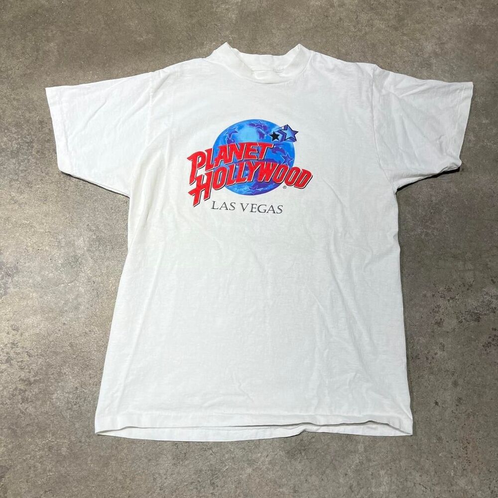 Planet-hollywood Men's White T-shirt